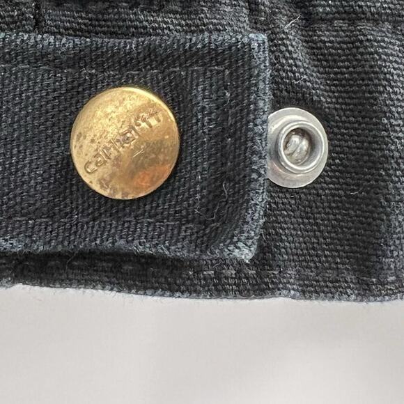 VINTAGE Carhartt Jacket Mens 3XL Black Detroit Canvas Blanket Lined J001 USA - Picture 8 of 14